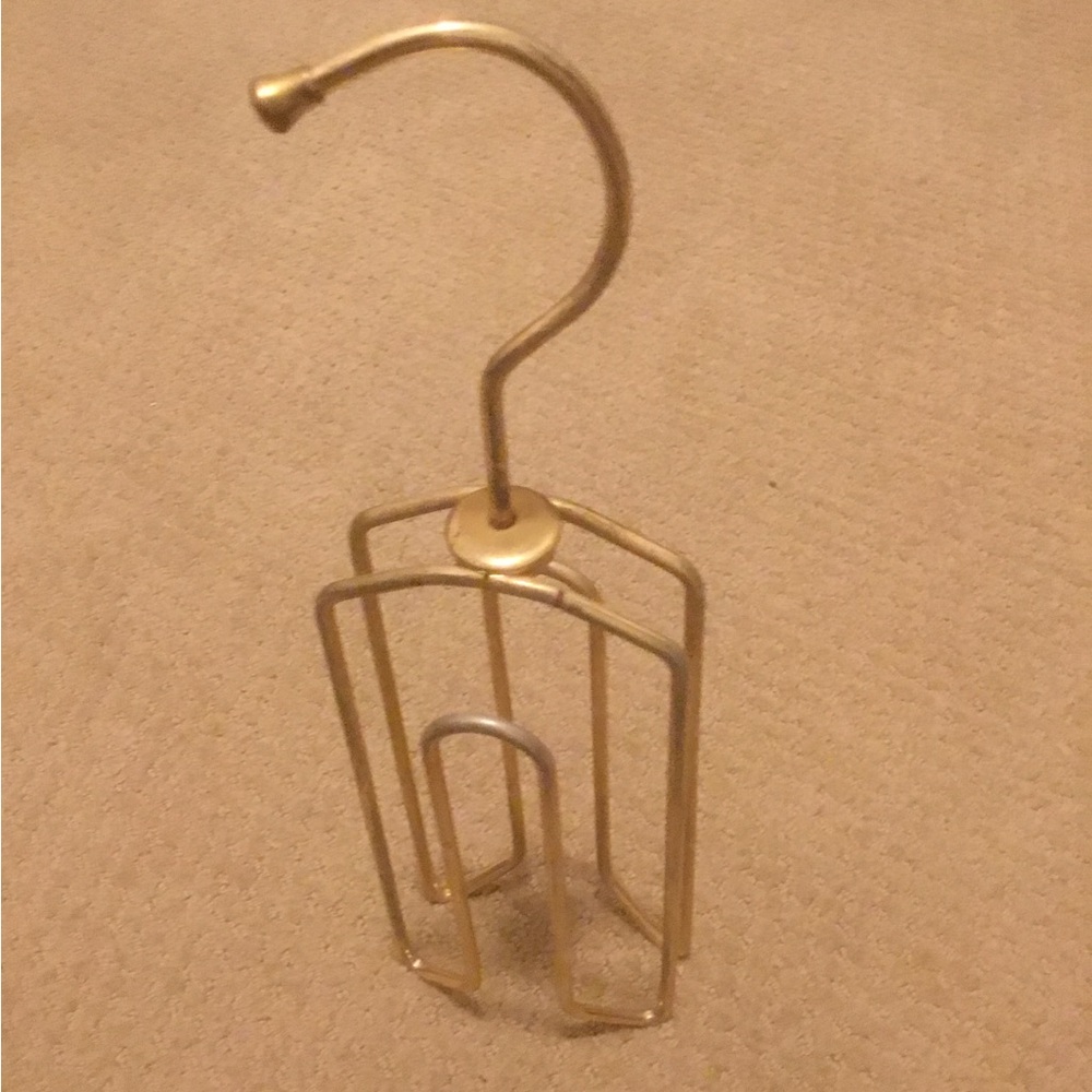 Vintage Gold Tone Swivel Metal Accessory Hanger